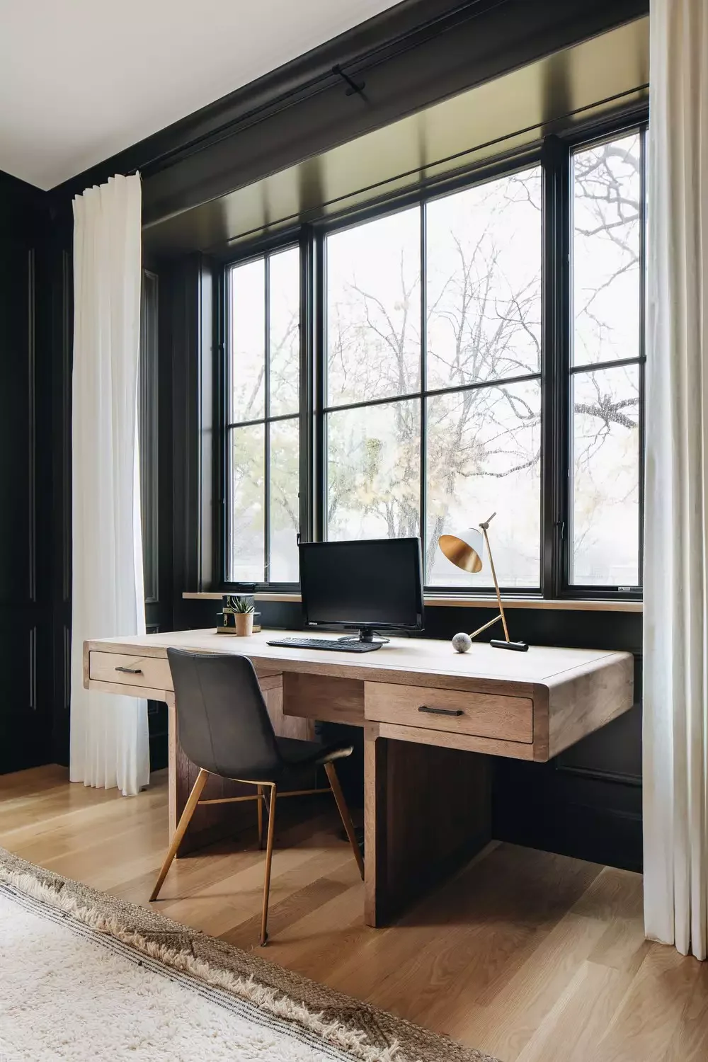 70 Creative Home Office Ideas to Design Your Perfect Workspace Painted Black Home Office