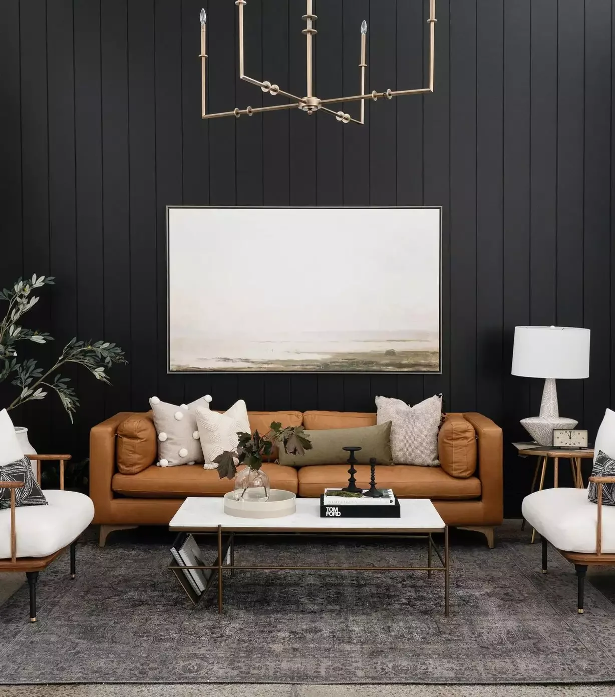 50 Fresh Wood Accent Wall Ideas That Feel Perfectly Modern 36 Painted Black Wood Accent