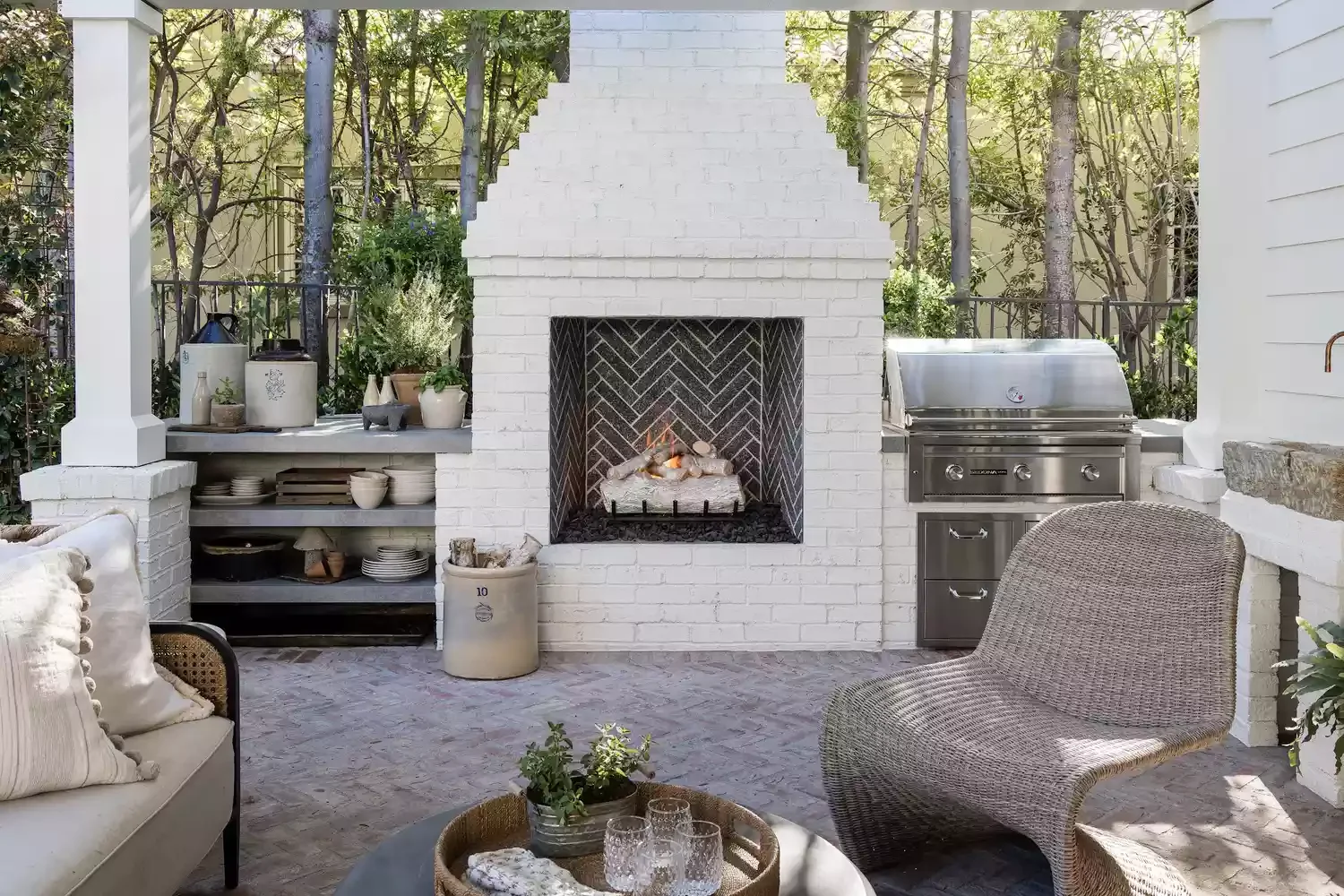 34 Stunning Painted Brick Fireplace Ideas to Transform Your Space 25 Painted Brick and Tile