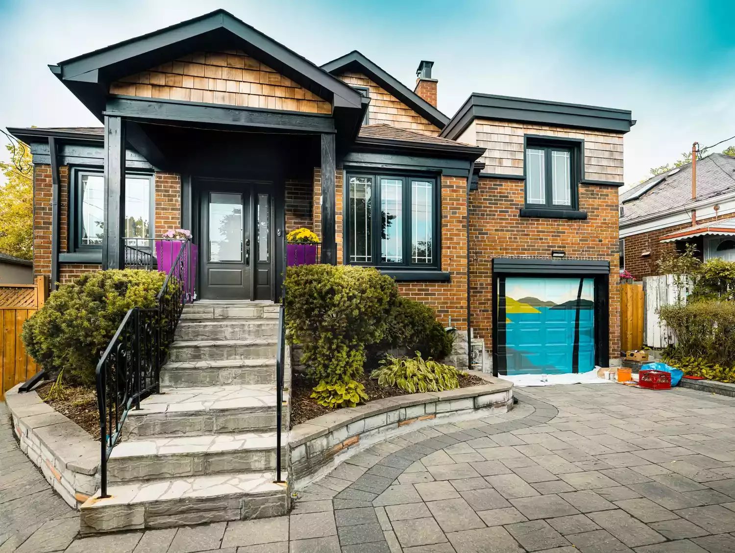 52 Stunning Garage Door Ideas That Will Transform Your Home's Curb Appeal Painted Garage Door Mural