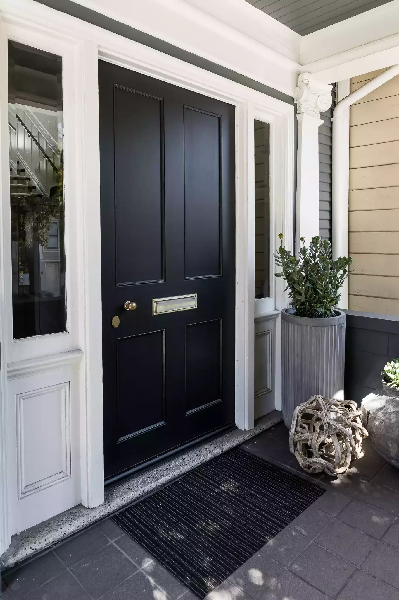 27 Stunning Porch Ceiling Designs That Will Transform Your Outdoor Space 23 Painted Gray Porch Ceiling