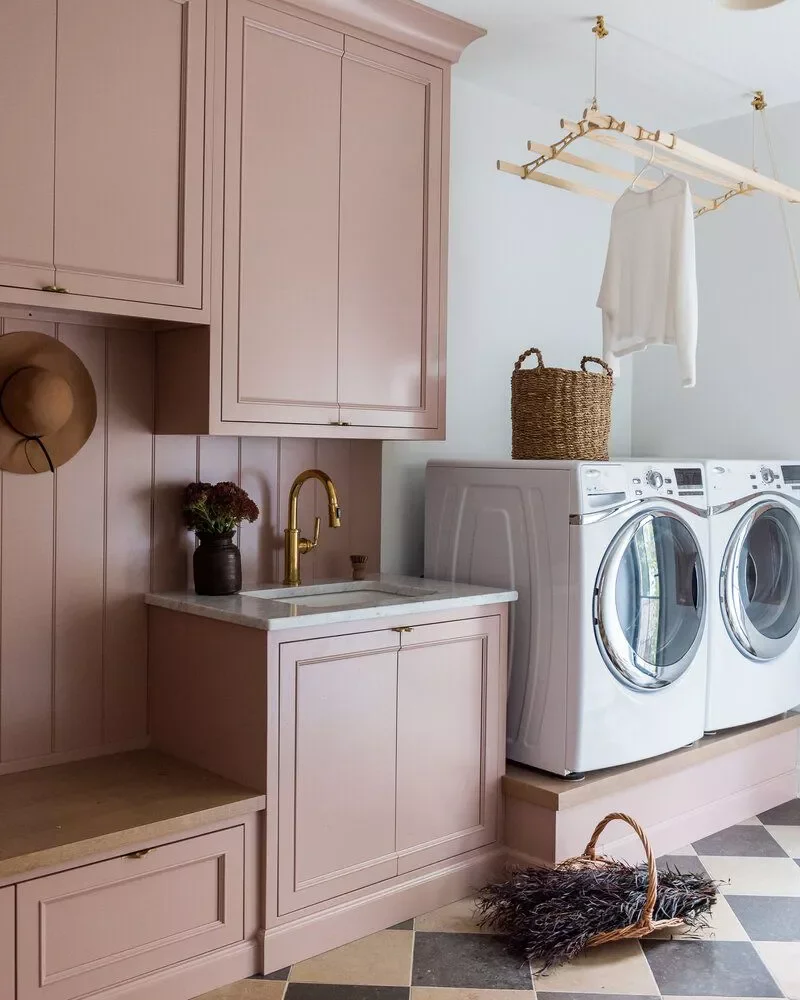 50 Fresh Wood Accent Wall Ideas That Feel Perfectly Modern 49 Painted Pink Wood Paneling