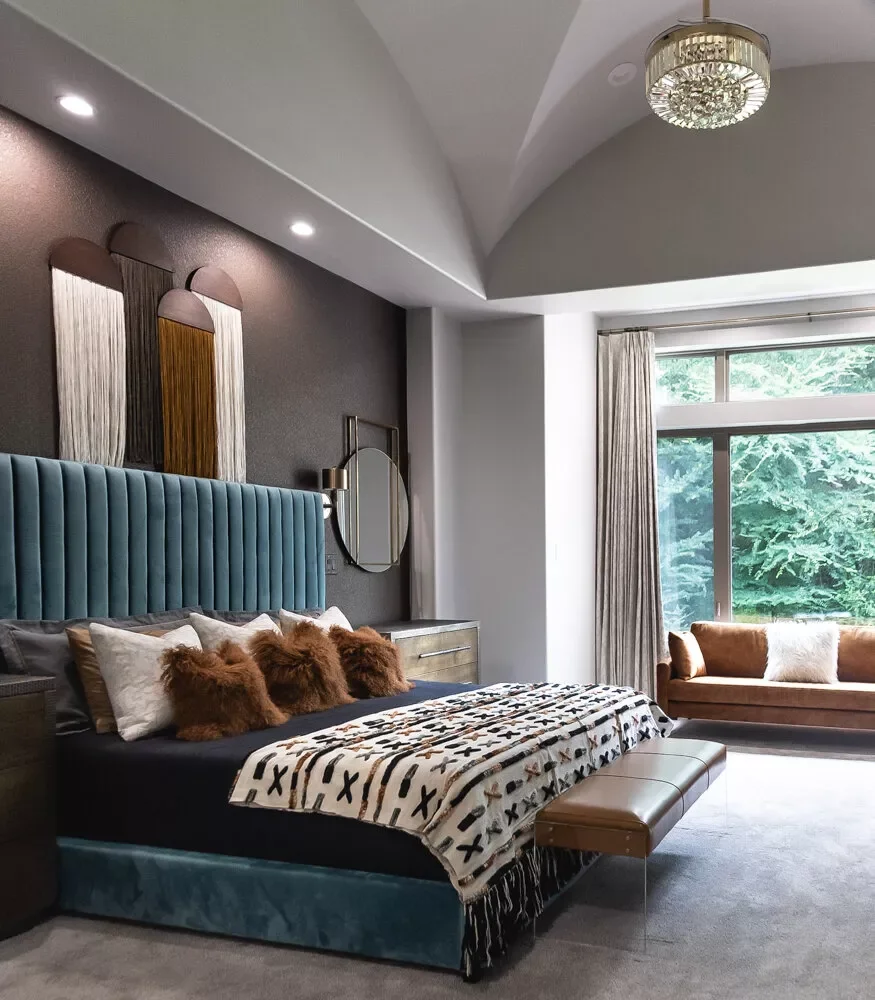 85 Stunning Primary Bedroom Design Ideas to Transform Your Space Pair Brown and Blue