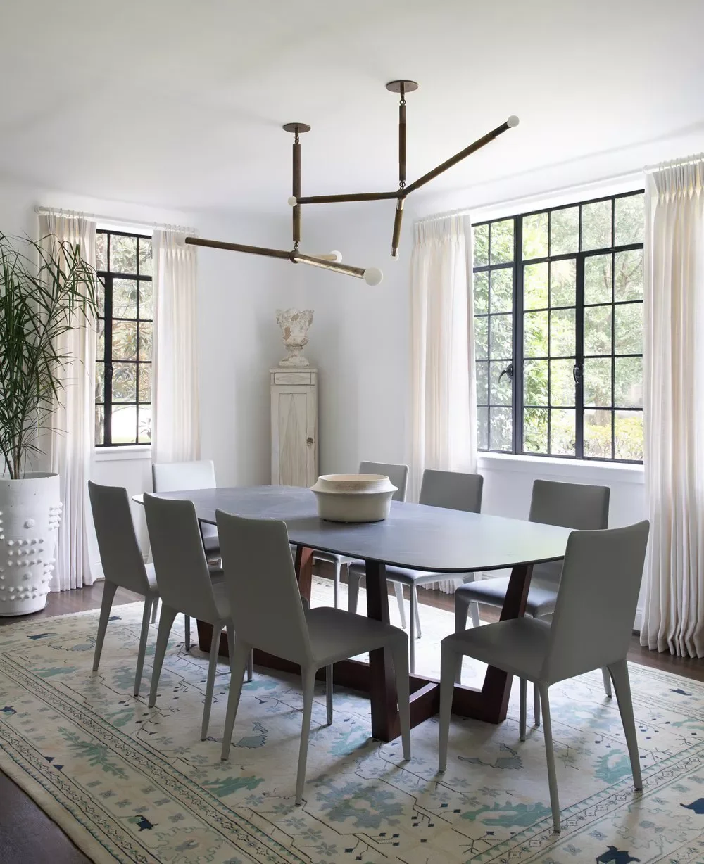 35 Beautiful Dining Room Rug Ideas That Will Transform Your Space 30 Pair Light Blue And Light Gray