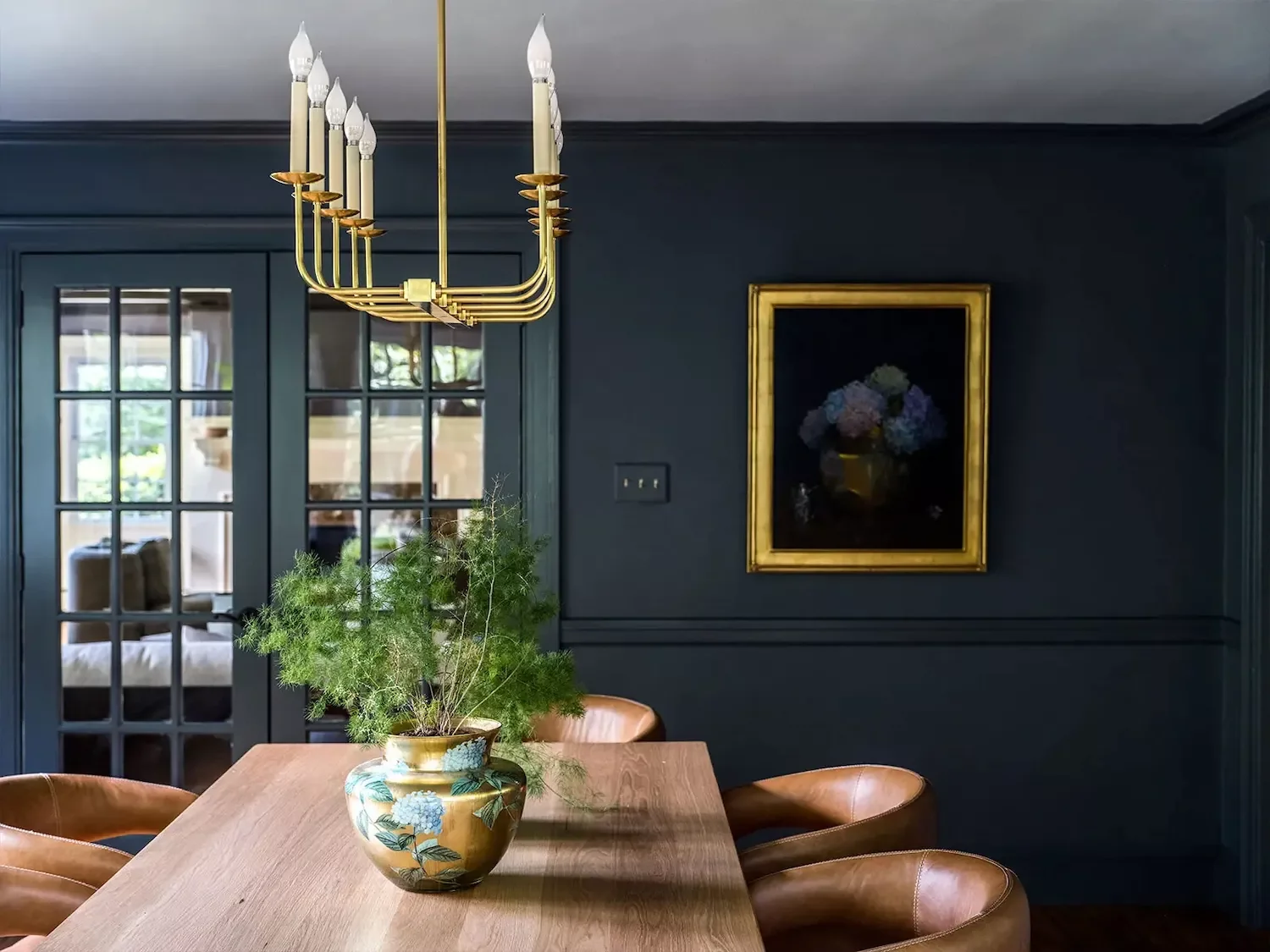 98 Stunning Dining Room Ideas to Transform Your Entertainment Space Pair Navy With Gold