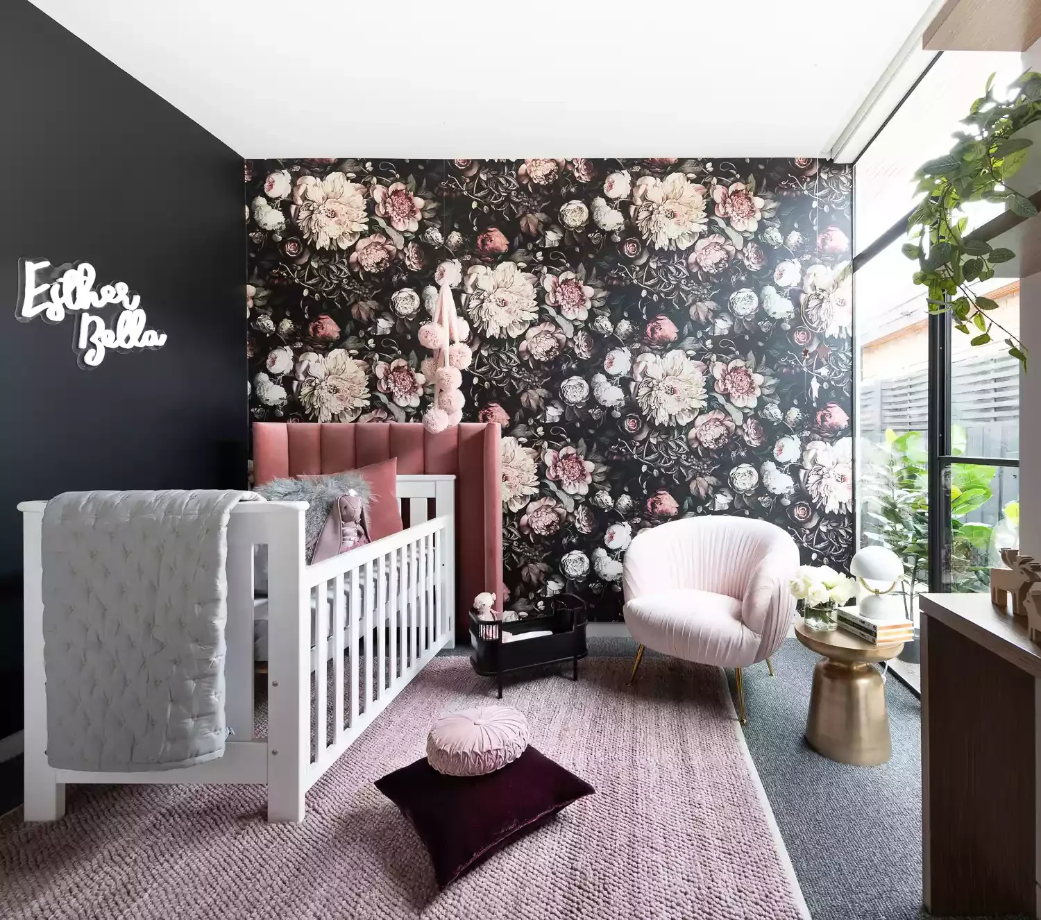 19 Creative Nursery Accent Wall Ideas to Transform Your Baby's Room 17 Pair Pink and Black