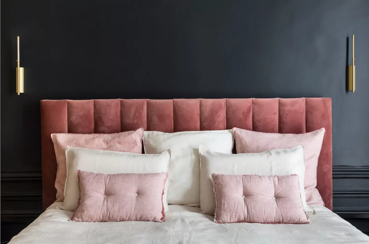85 Stunning Primary Bedroom Design Ideas to Transform Your Space Pair Pink and Gray