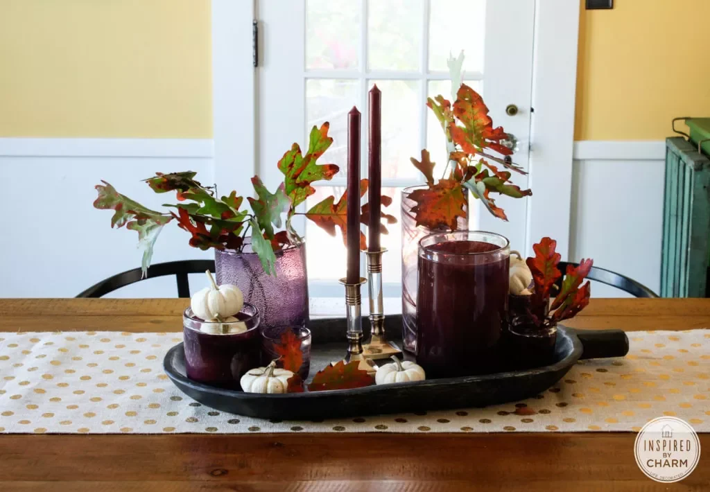 78 Beautiful Fall Table Decorating Ideas to Transform Your Seasonal Celebrations 74 Pair Purple and Orange
