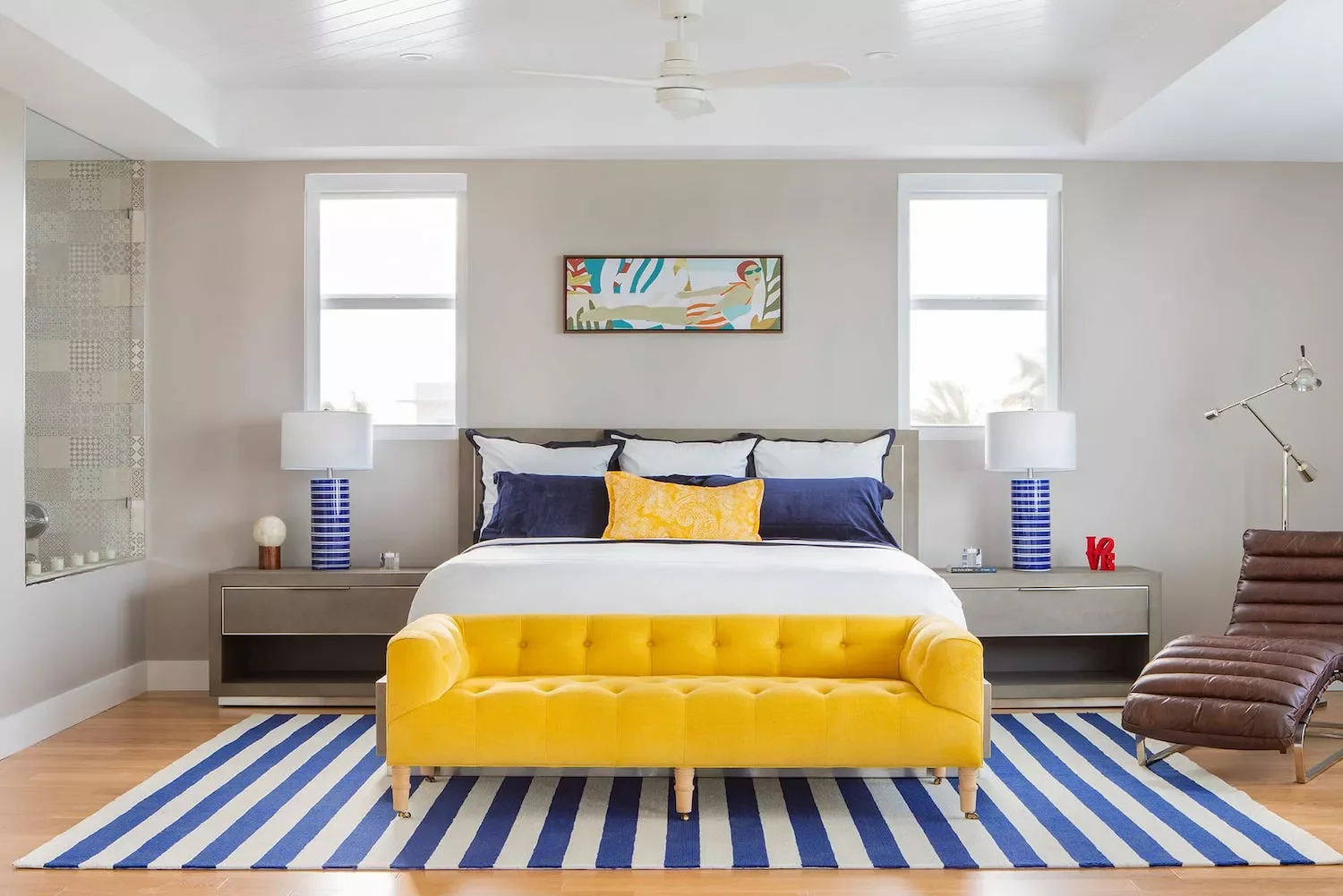 24 Sunny Yellow Bedroom Ideas to Brighten Your Space 8 Pair With Blue