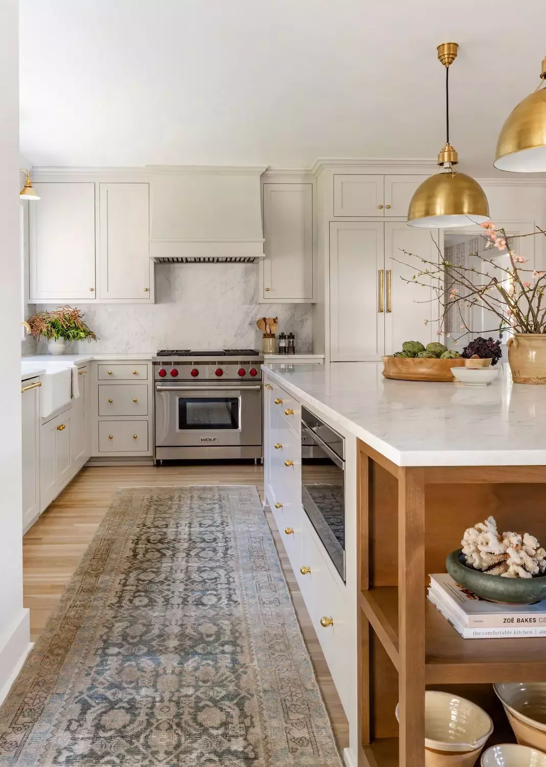 20 Gorgeous Cream Kitchen Cabinet Ideas to Transform Your Space 3 Pair With Light Gray Marble