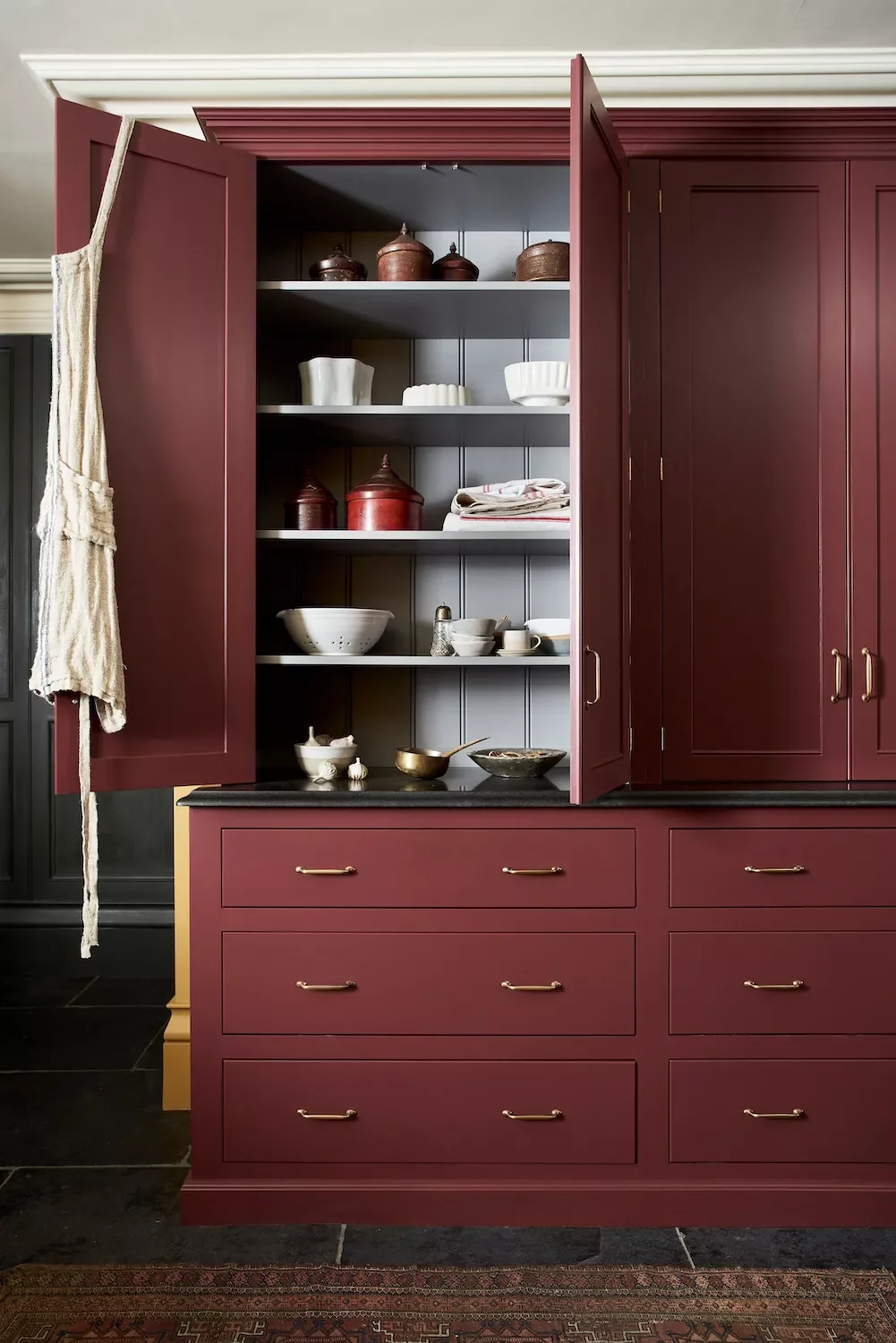 28 Stunning Red Kitchen Ideas That'll Transform Your Cooking Space Into Something Bold and Beautiful 2 Pair With Pale Gray