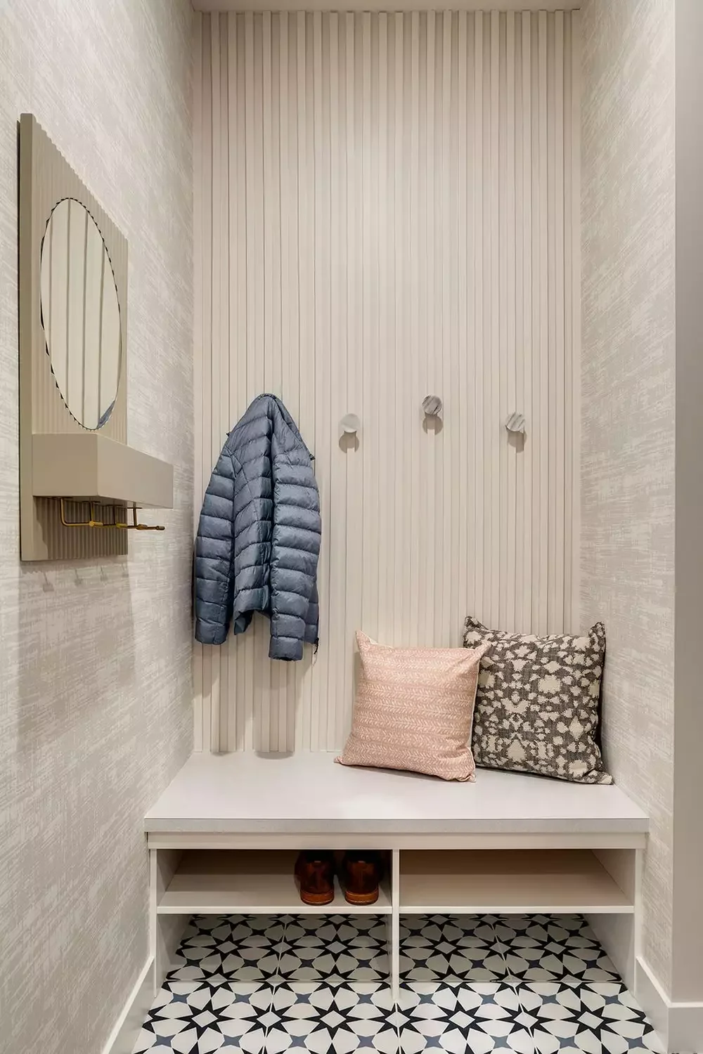 55 Wood Slat Wall Accent Ideas That Make Any Room Look Incredible Pair With Patterned Tile