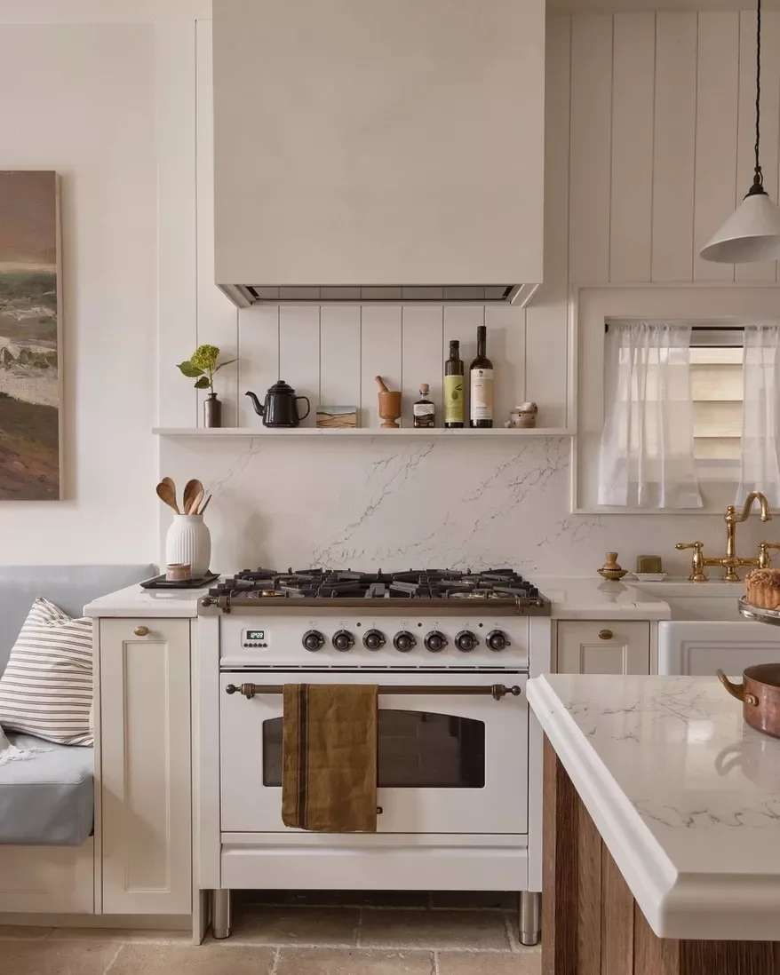 20 Gorgeous Cream Kitchen Cabinet Ideas to Transform Your Space 10 Pair With Tile Floors