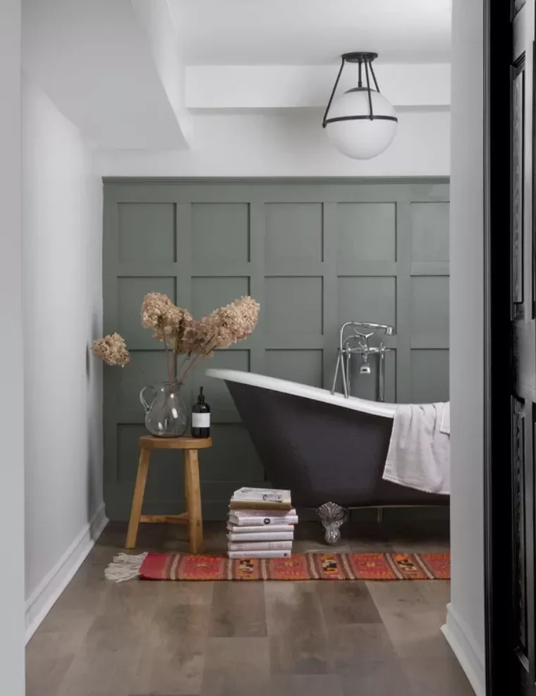 15 Stunning Tray Ceiling Paint Ideas to Transform Your Space 4 Pair a Colored Wall With a White Ceiling