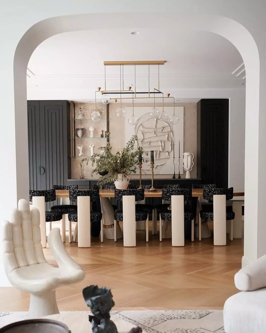 40 Stunning Black Dining Room Ideas to Transform Your Space 8 Pair it With Beige