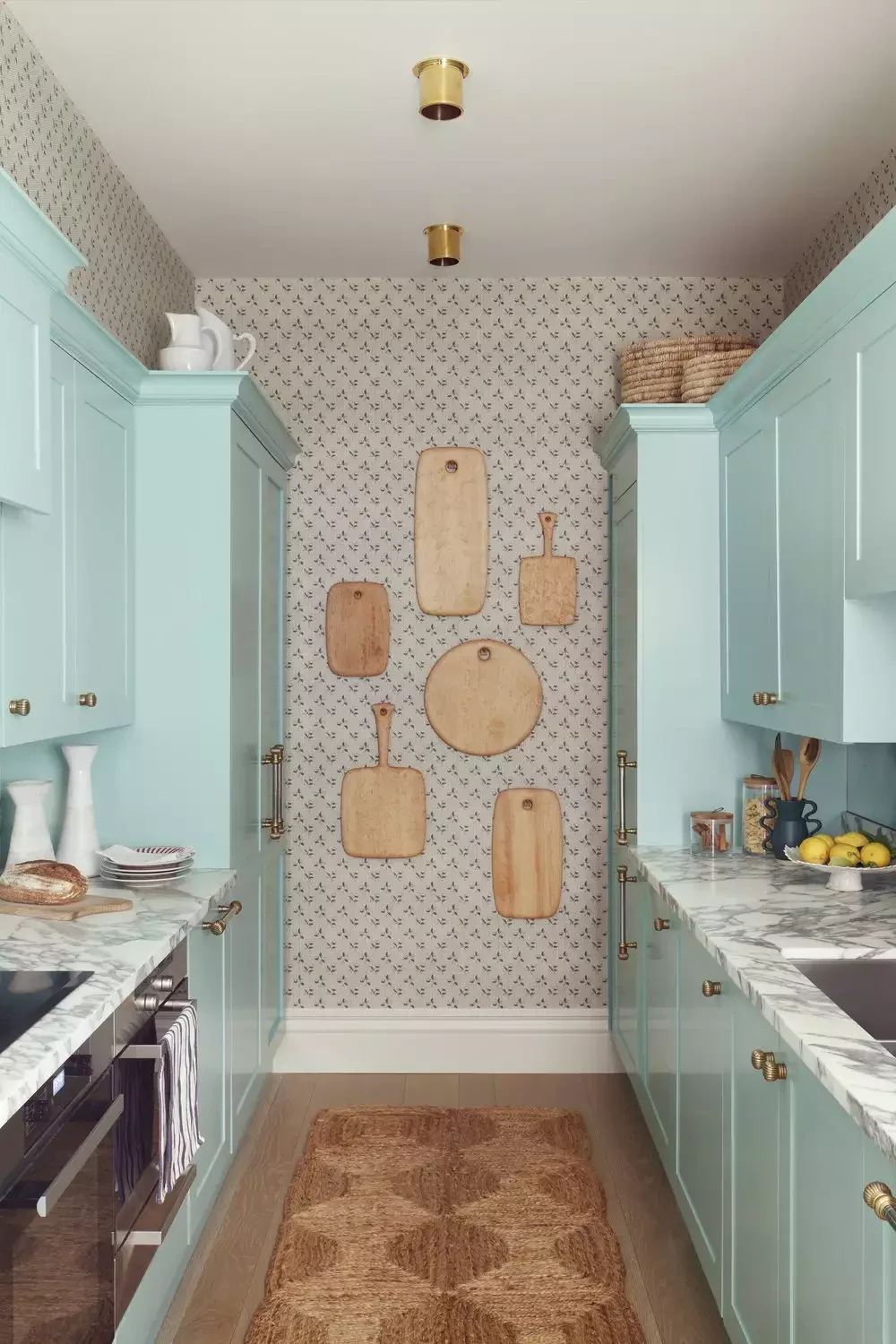 32 Stunning Blue Kitchen Design Ideas That Will Transform Your Space Pale Aqua Galley Kitchen