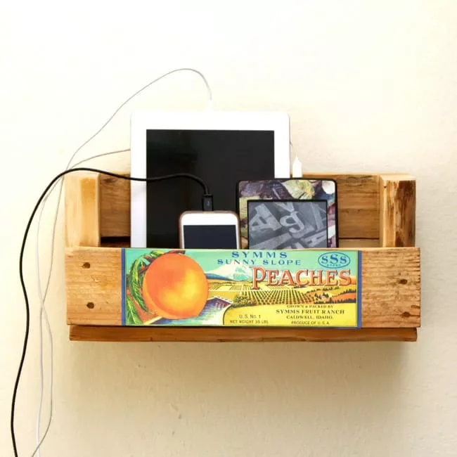 60 Creative Wood Pallet Furniture Projects That Won't Break Your Budget Pallet Charging Station