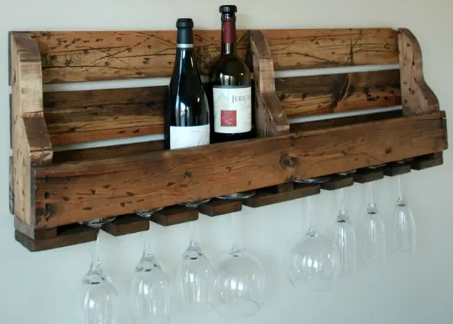 60 Creative Wood Pallet Furniture Projects That Won't Break Your Budget Pallet Wine Rack