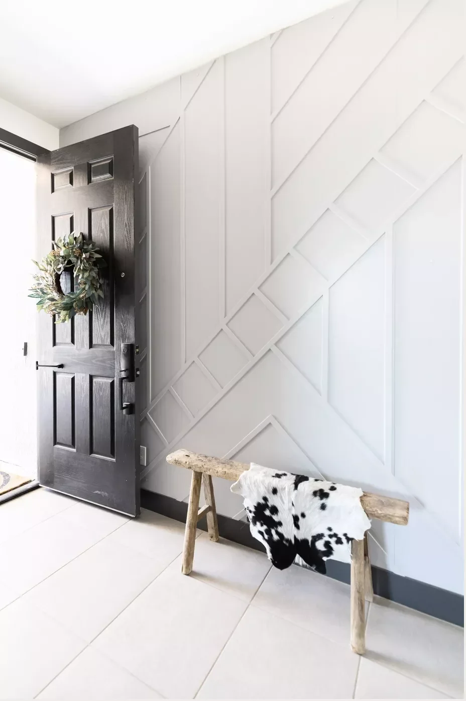 31 Brilliant Small Entryway Ideas That'll Make Your Space Feel Amazing Panel the Walls