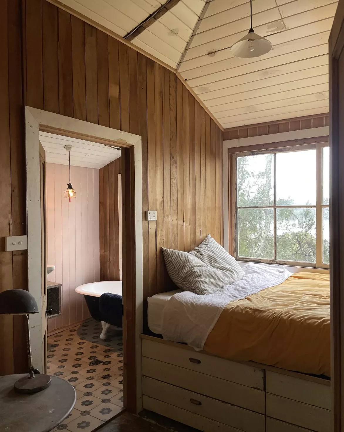 22 Fresh Ways to Give Your Log Cabin a Modern Makeover 8 Panel the Walls