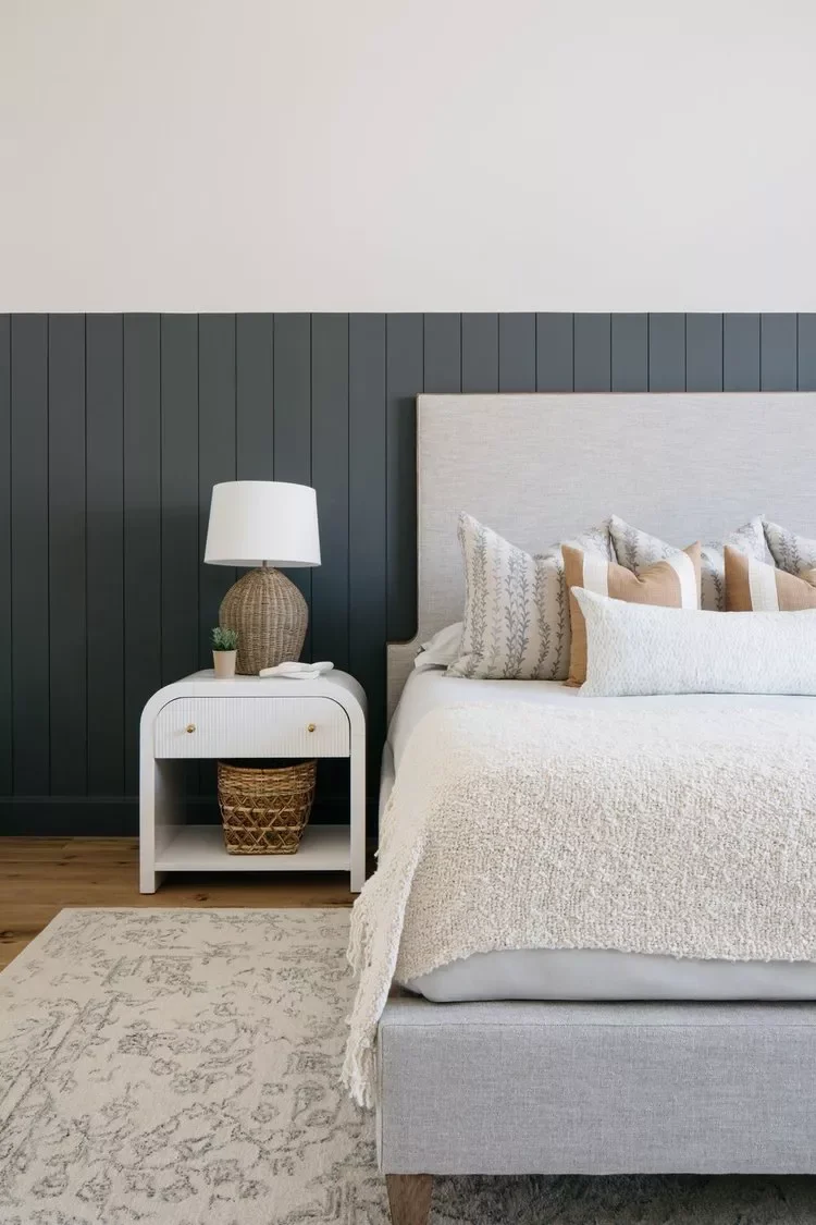 25 Clever Small Primary Bedroom Ideas That Make Your Space Feel Surprisingly Spacious 22 Paneled Small Bedroom