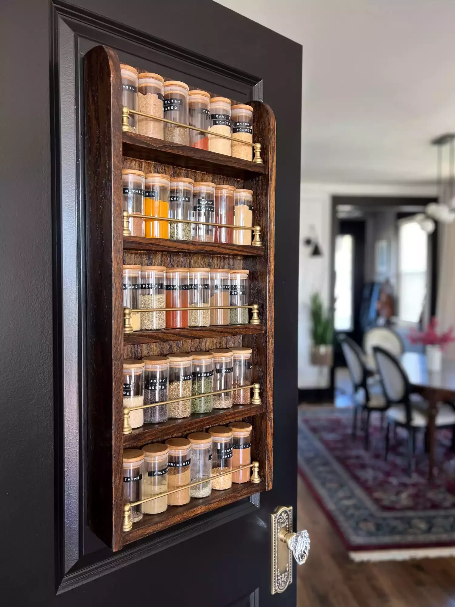 20 Creative DIY Spice Storage Solutions to Transform Your Kitchen Organization Pantry Door Spice Rack