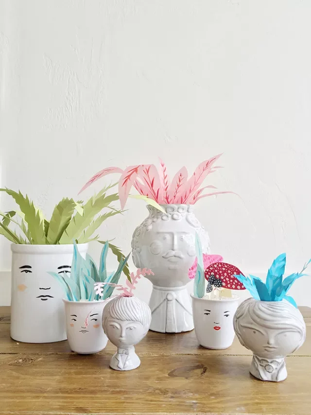 52 Gorgeous Spring Table Centerpiece Ideas to Transform Your Dining Space 28 Paper Plant Centerpiece