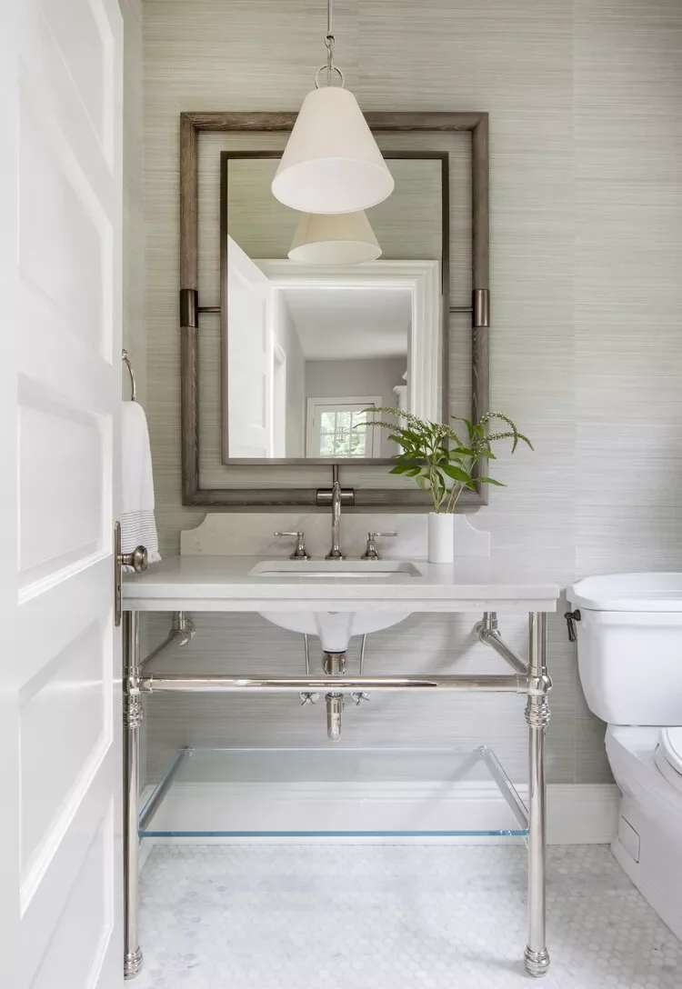 30 Stunning Bathroom Door Designs That Will Transform Your Space 19 Pared-Back Door