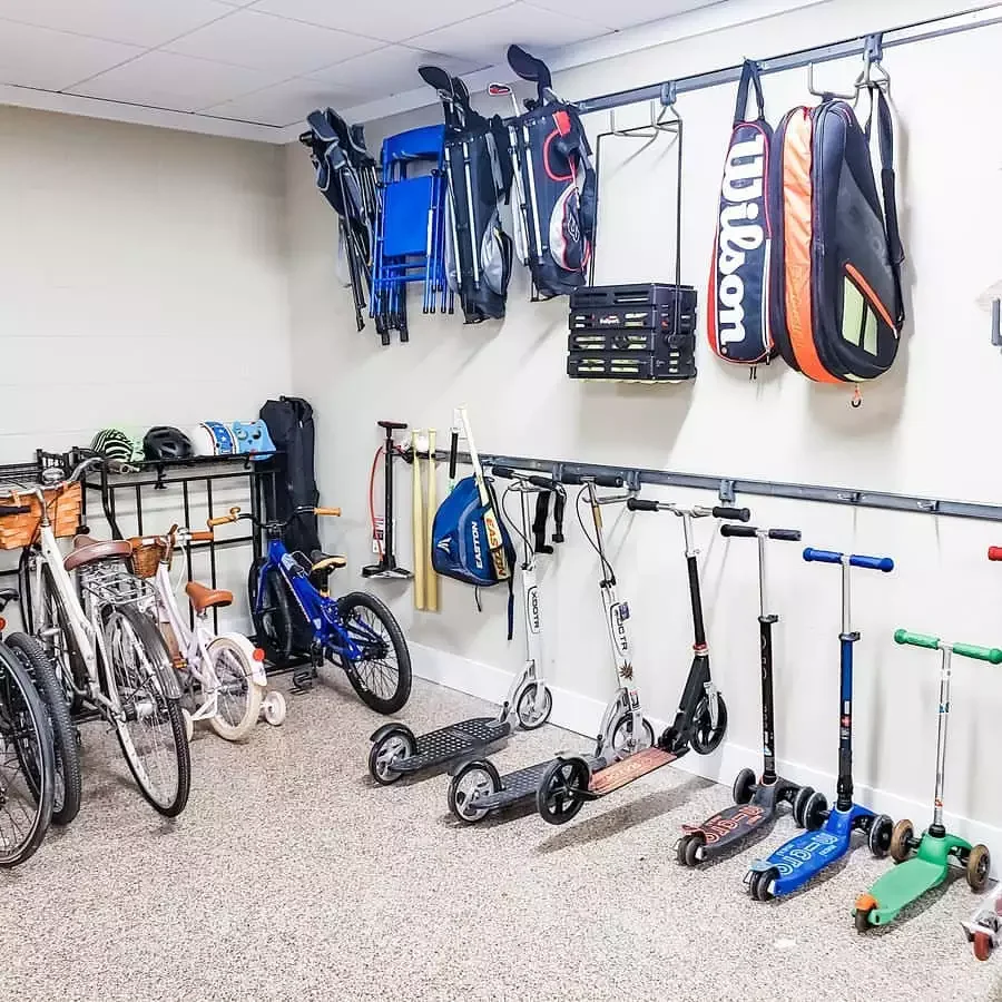 18 Smart Bike Storage Solutions for Your Garage Space Park Bikes in a Bike Stand