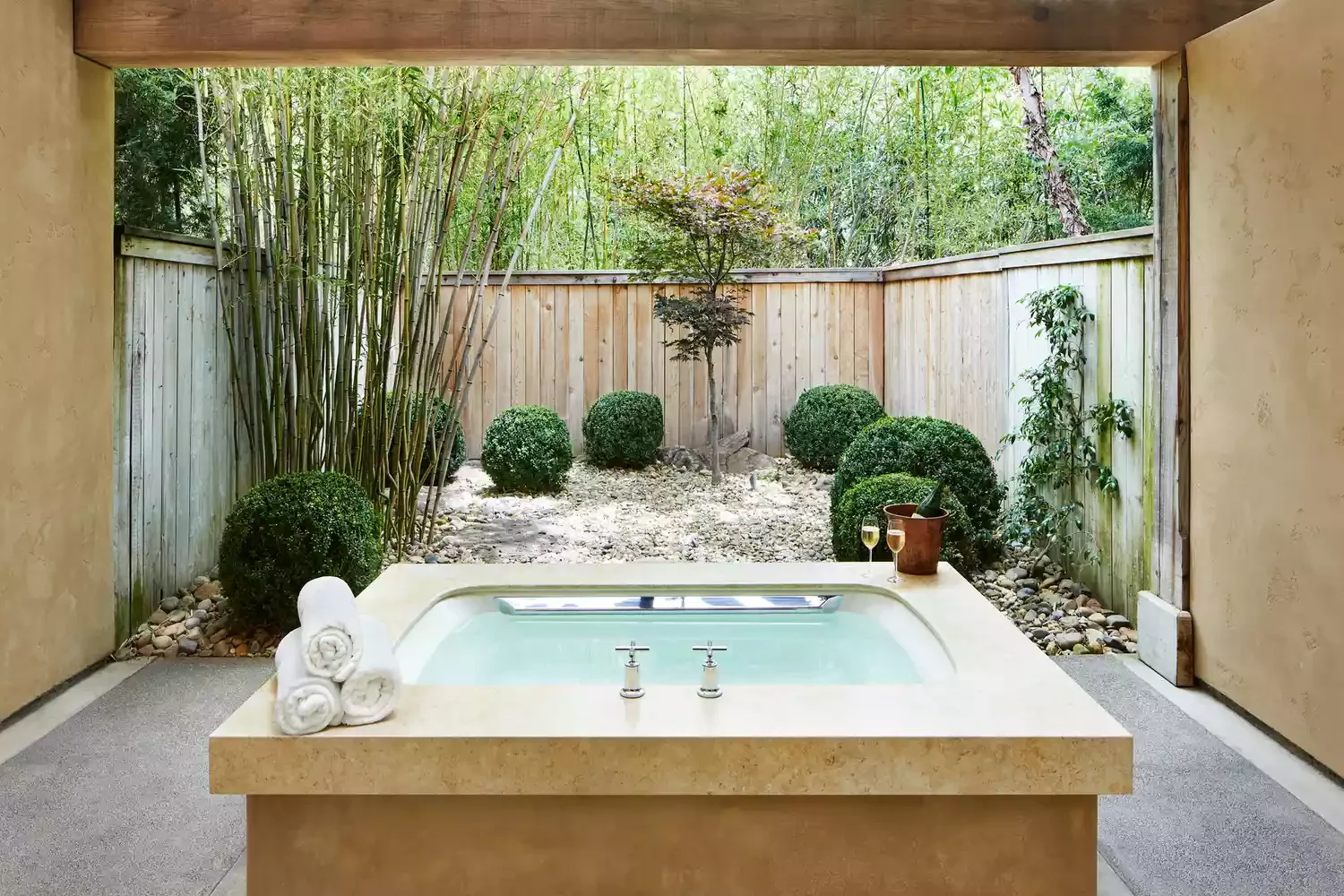 18 Creative Ways to Add Privacy to Your Backyard Hot Tub Retreat 4 Partly Inside