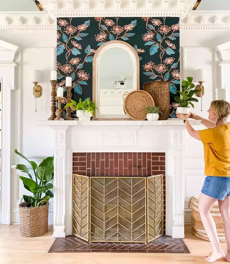 44 Beautiful Fireplace Mantel Styling Ideas 16 Pattern Play
