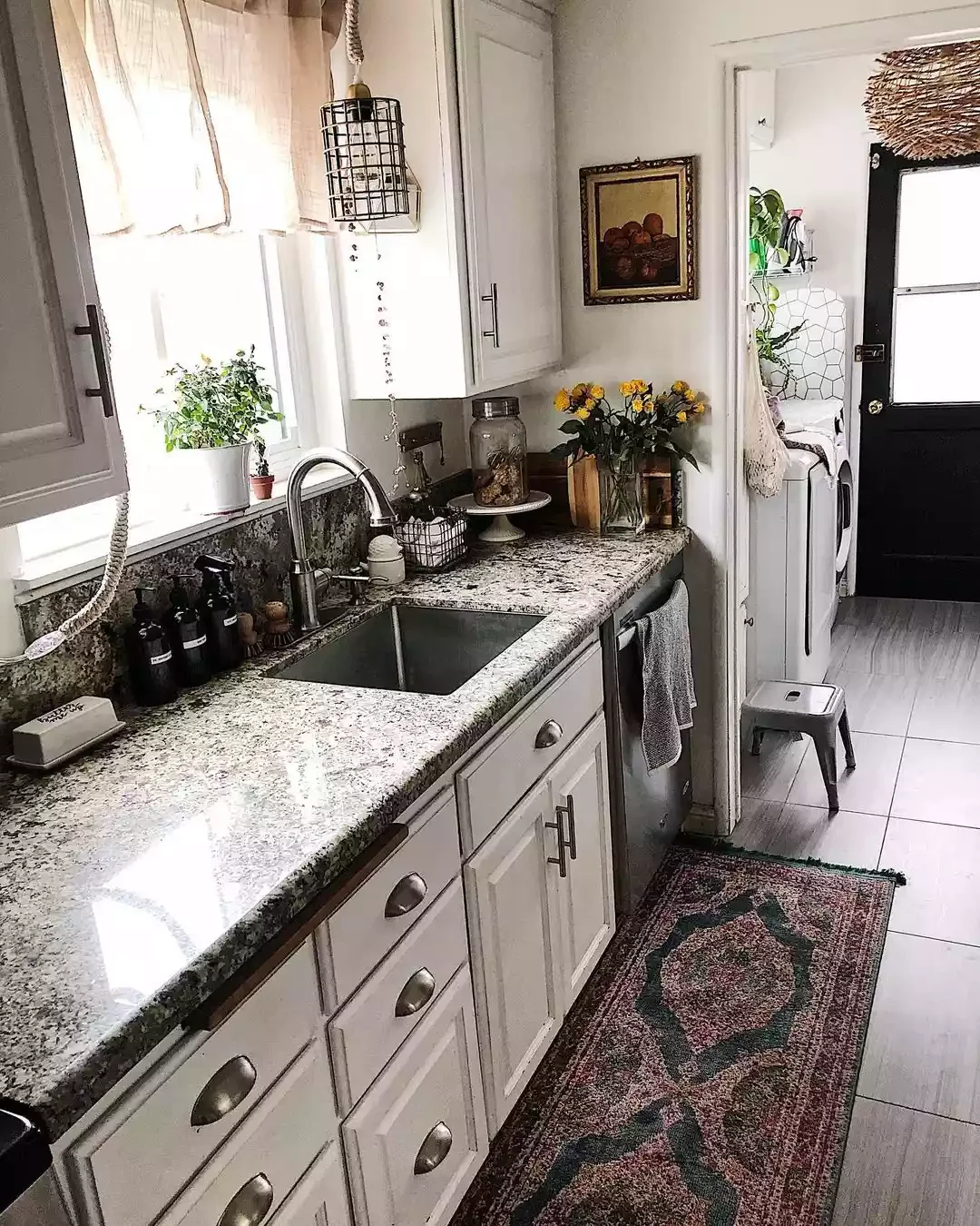 30 Budget-Friendly Small Galley Kitchen Ideas That Actually Work 3 Patterned Runner
