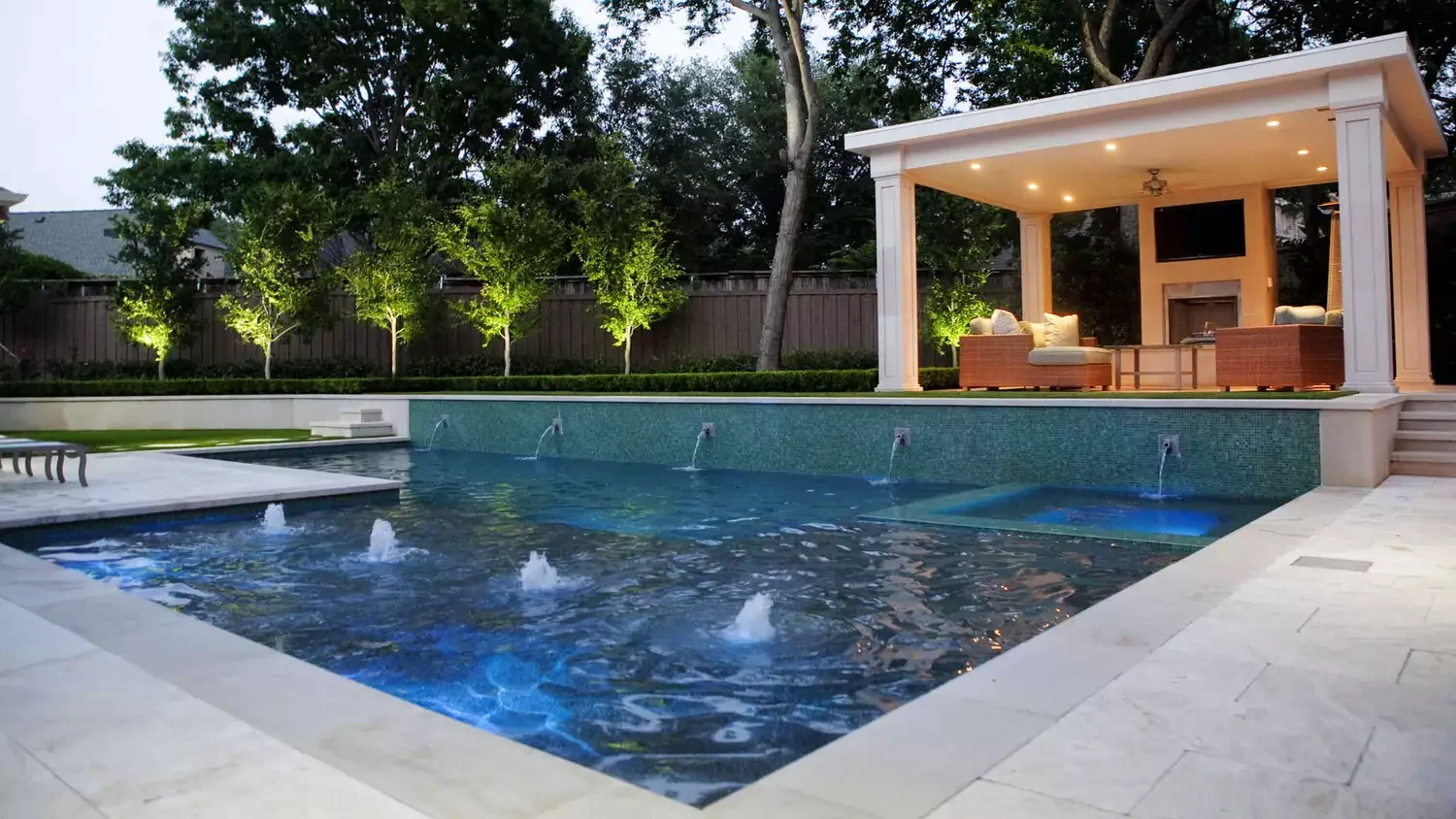 22 Stunning Pool Cabana Ideas to Transform Your Backyard Into a Luxury Resort 8 Pavilion-Style Pool Cabana