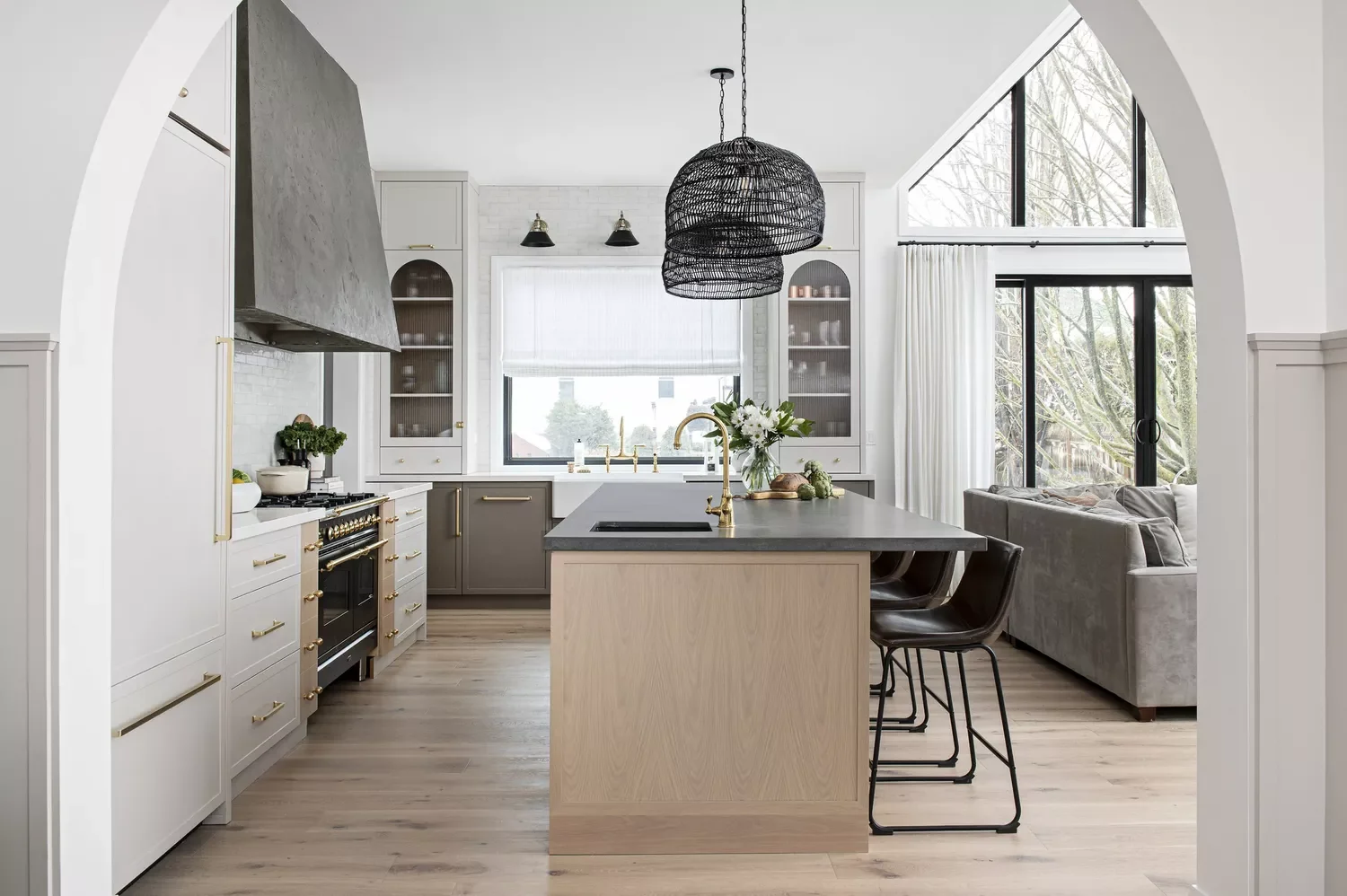 28 Stunning Open Kitchen Living Room Design Ideas You'll Absolutely Adore 8 Pay Attention to Ceiling Height