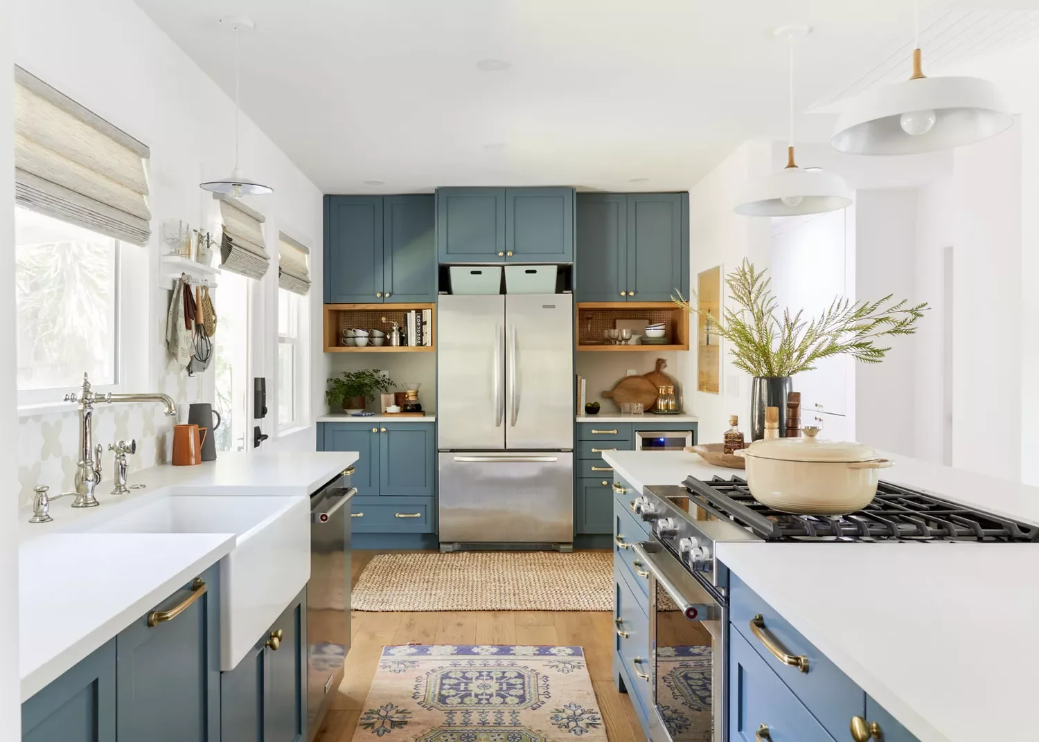 32 Stunning Blue Kitchen Design Ideas That Will Transform Your Space Peacock Blue Cabinets