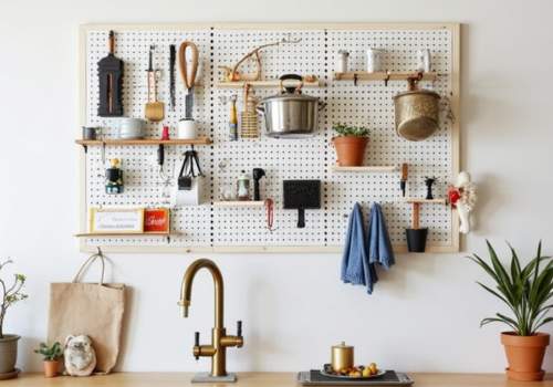 Pegboard Wall Organization