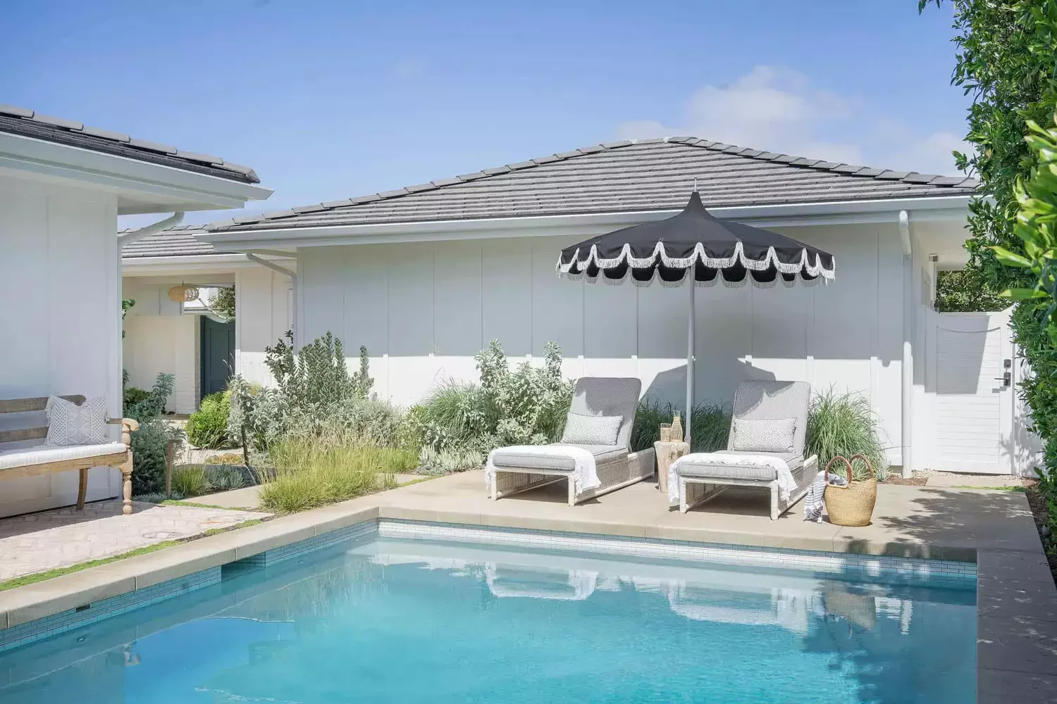 Perennial Beds by the Pool