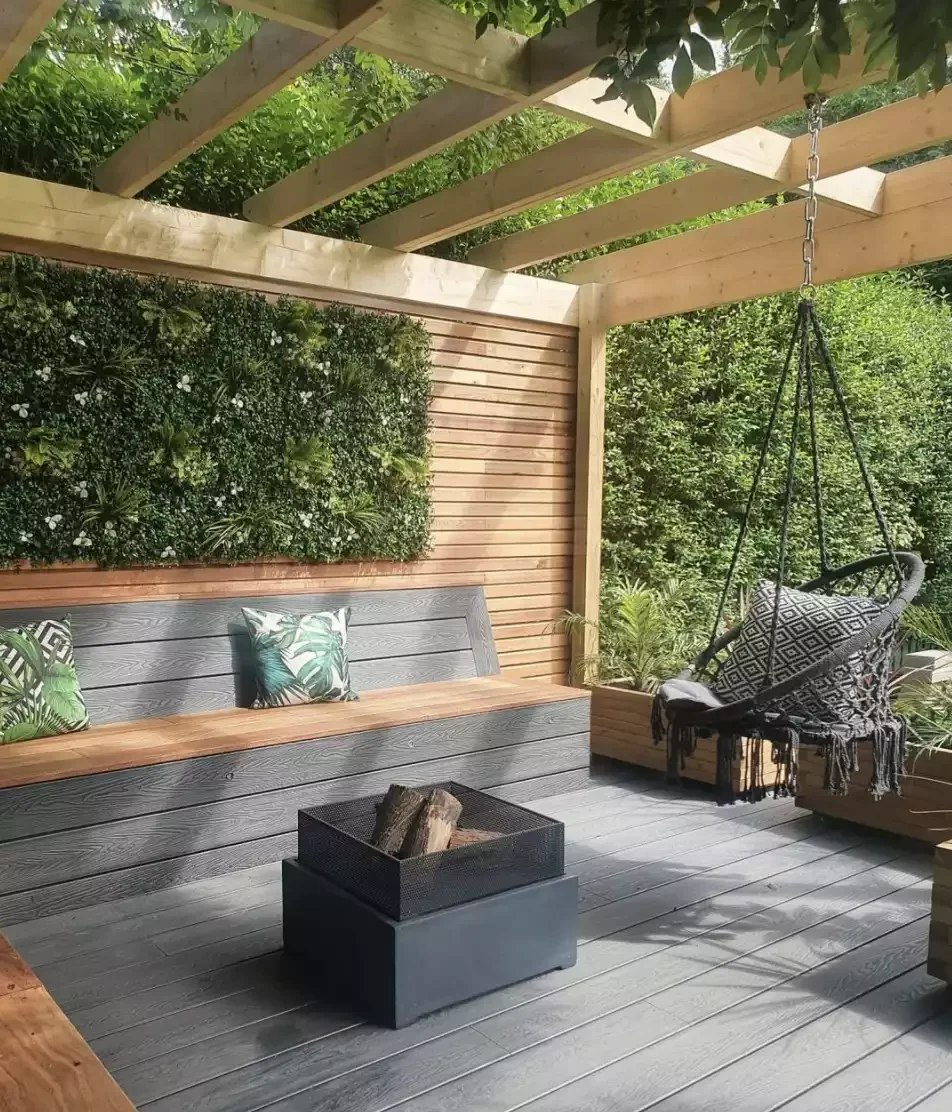 31 Stunning Pergola Ideas to Transform Your Backyard Into a Stylish Retreat 24 Pergola With Mixed Materials