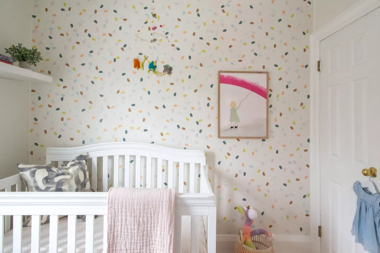 19 Creative Nursery Accent Wall Ideas to Transform Your Baby's Room 3 Personalize With Decals