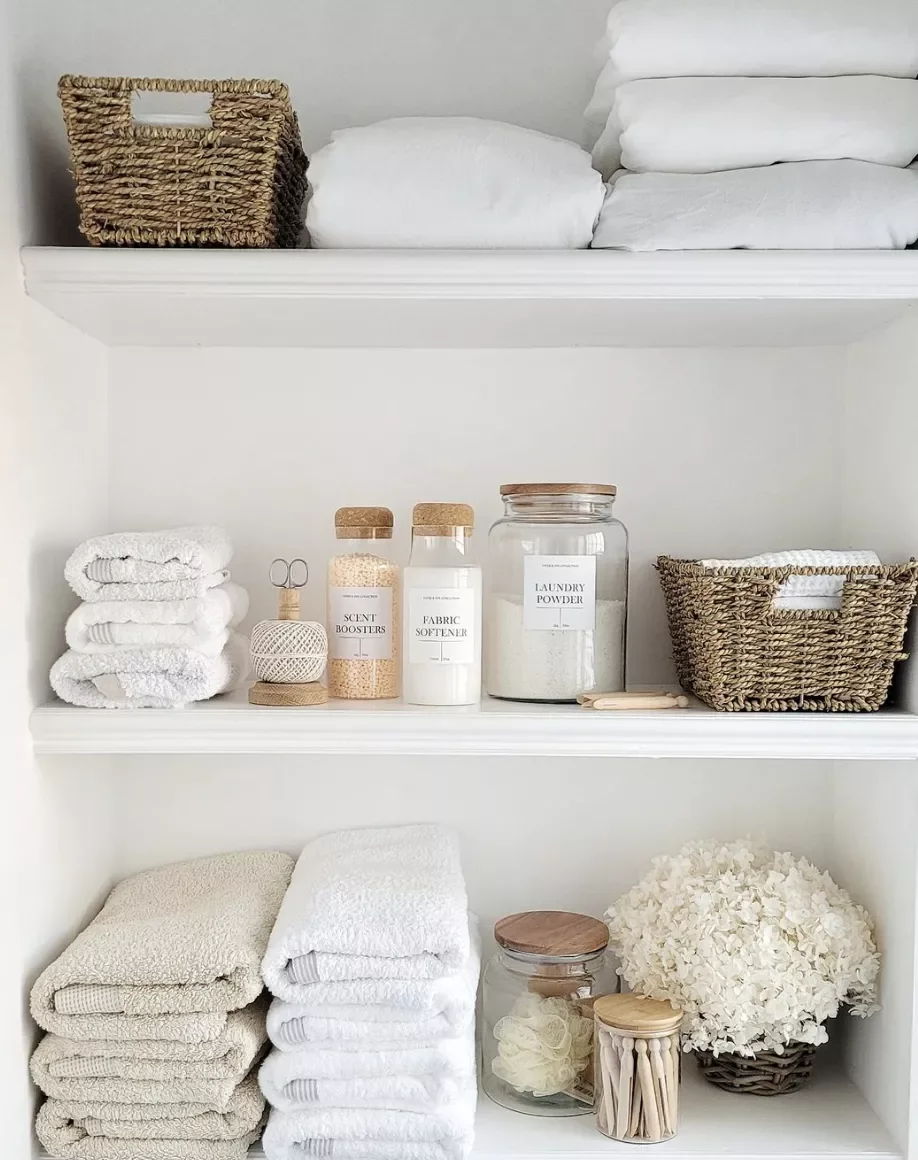 18 Smart Ways to Organize Your Small Laundry Room Pick Matching Bins and Baskets