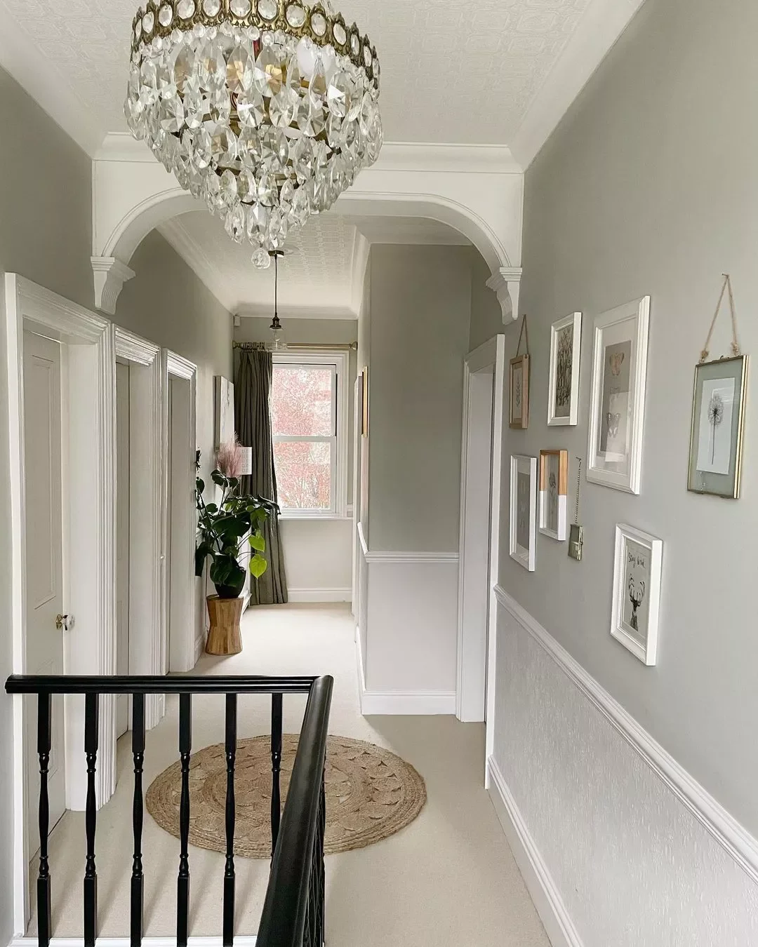 24 Creative Staircase Landing Decorating Ideas to Transform Your Space 12 Pick a Textural Rug