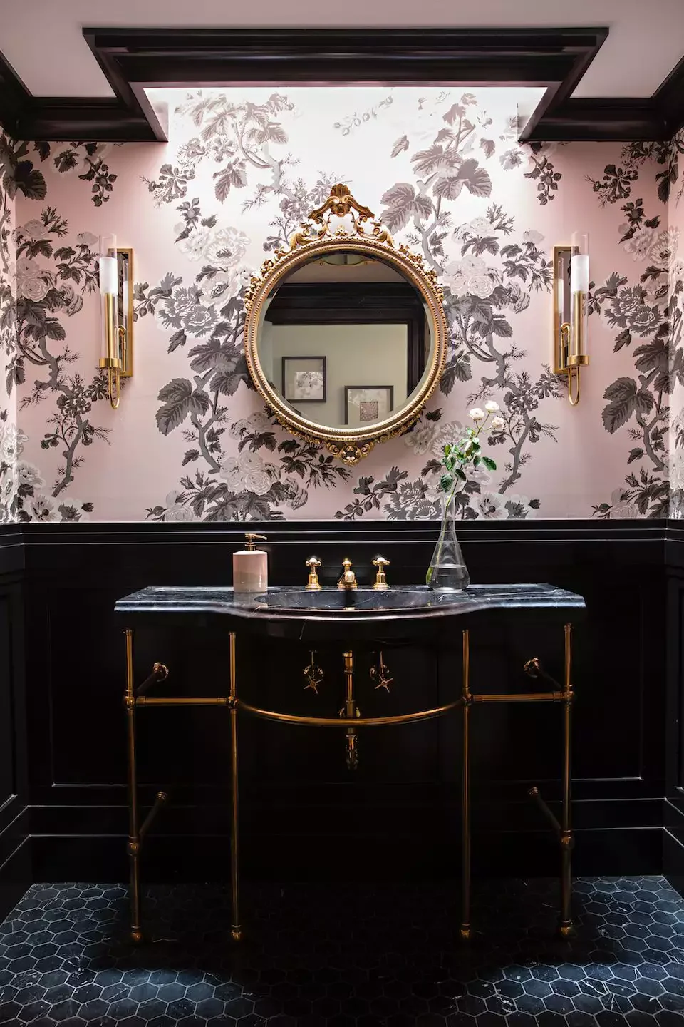 41 Stunning Bathroom Color Ideas to Transform Your Space Pink + Black