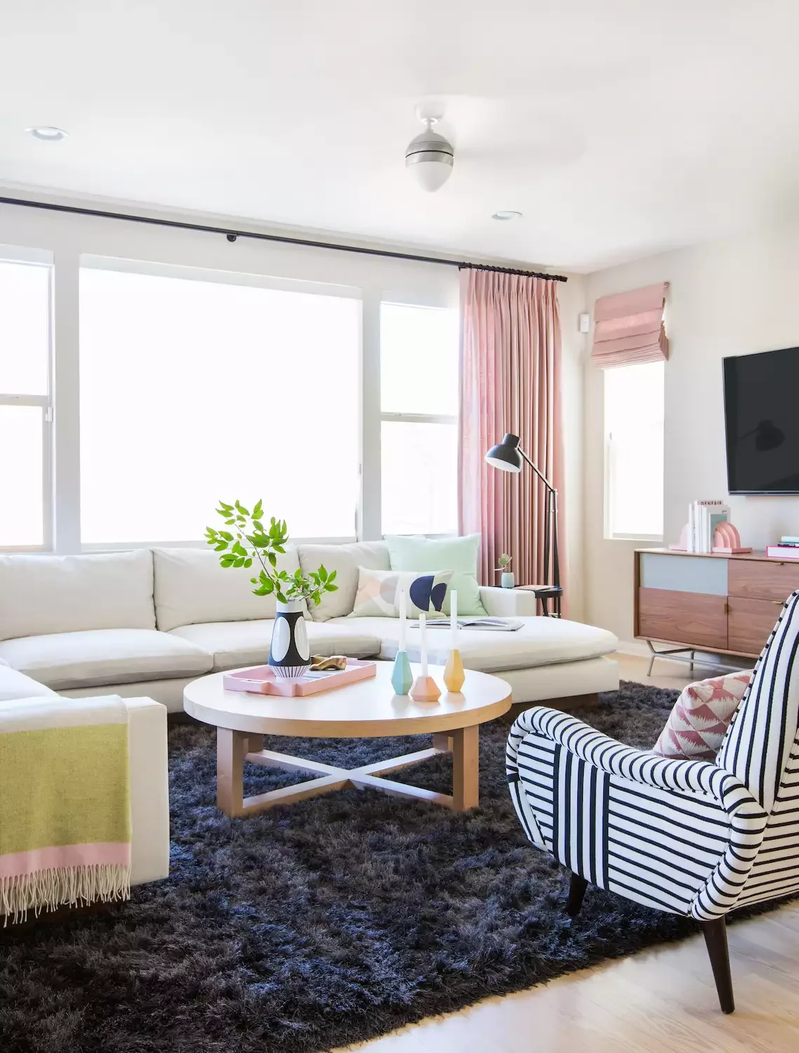 52 Stunning Living Room Curtain Ideas That Transform Any Space 5 Pink Curtains