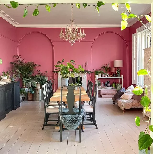 27 Beautiful Pink Room Designs That Will Transform Your Home 5 Pink Dining Room