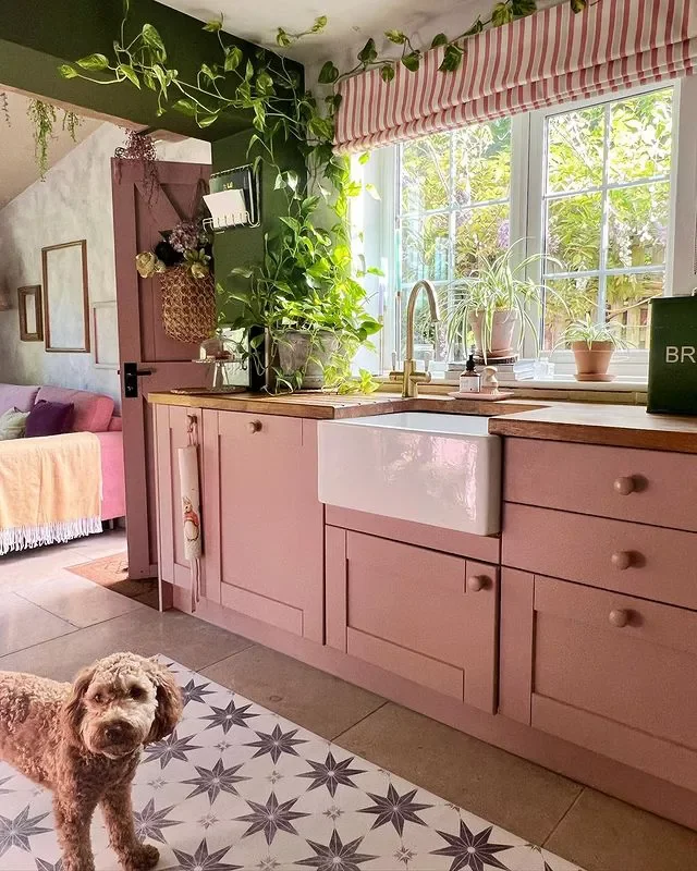 27 Beautiful Pink Room Designs That Will Transform Your Home 16 Pink Kitchen
