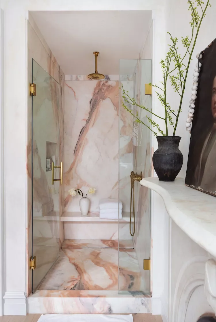 45 Sophisticated Bathroom Designs That Transform Your Home Into a Luxury Retreat 27 Pink Marble