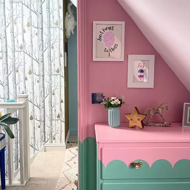 27 Beautiful Pink Room Designs That Will Transform Your Home 20 Pink Painted Dresser