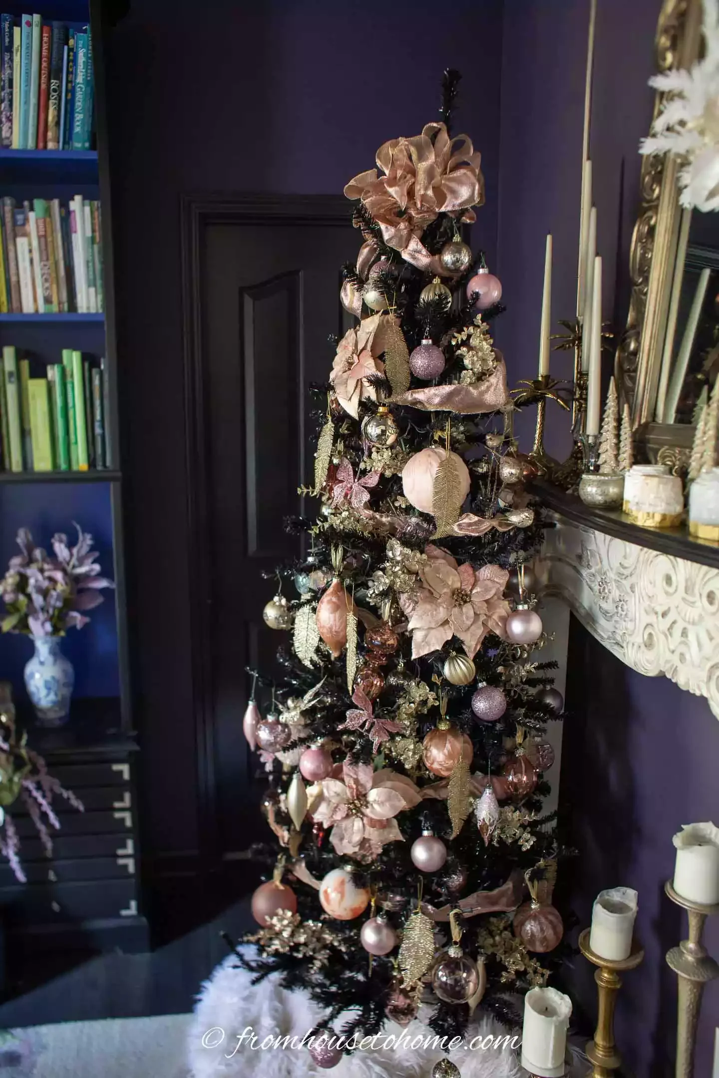 22 Stunning Black Christmas Tree Ideas That Will Transform Your Holiday Decor 3 Pink and Gold Decorations