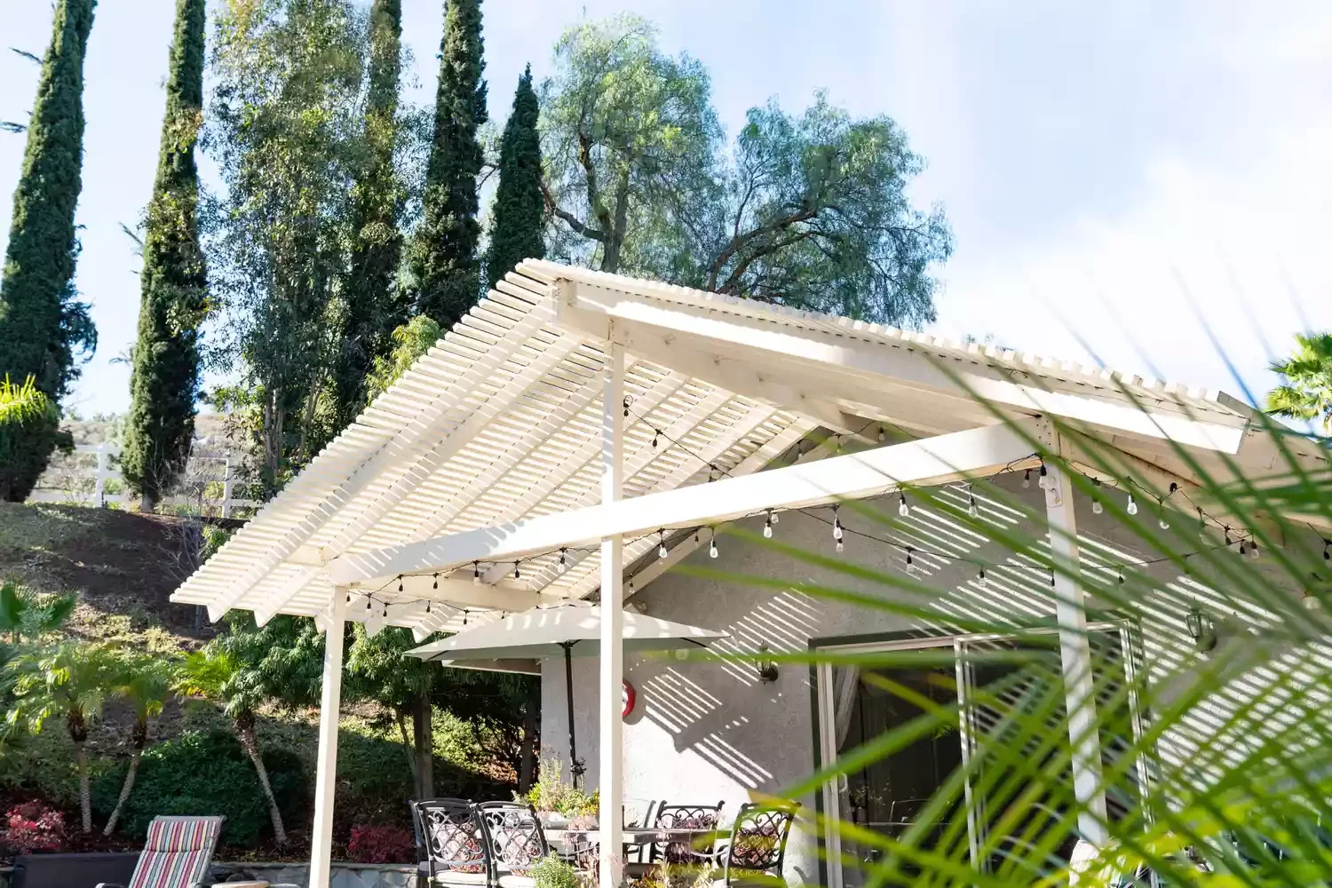 12 Beautiful Pergola Roof Designs That Will Transform Your Outdoor Living Space 10 Pitched Pergola Roof
