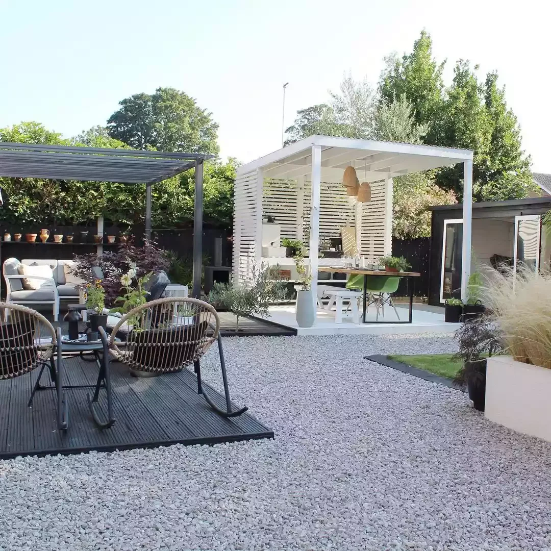 20 Creative and Budget-Friendly Gravel Patio Design Ideas 18 Plan a Pavilion Seating Area